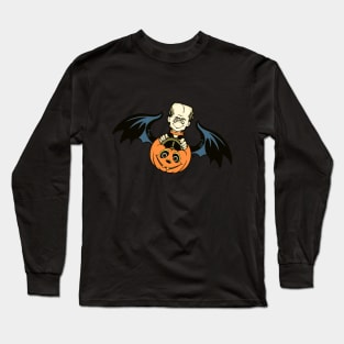 Vintage Retro Style Frankenstein Halloween Decoration Long Sleeve T-Shirt